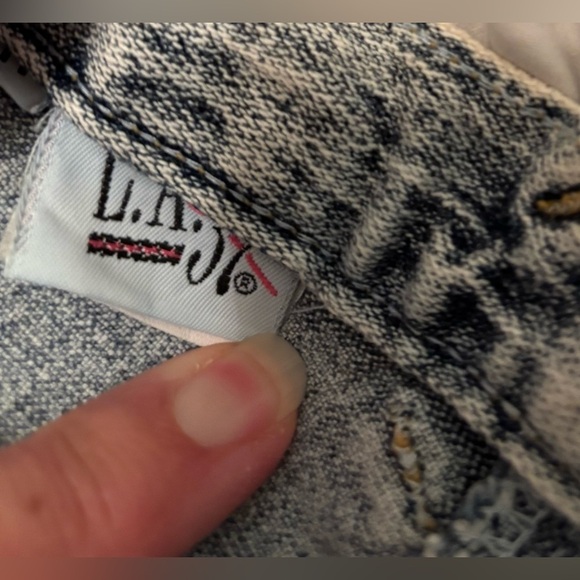 Vintage L.A.37 acid wash jeans 11 - Picture 5 of 13